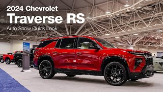 2024 Chevrolet Traverse RS  First Look  Twin Cities Auto Show [upl. by Ejroj]