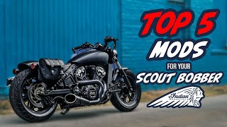 The First 5 Mods you must do to your Indian Scout Bobber [upl. by Skantze]