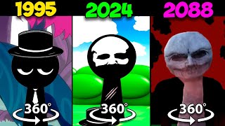 360° VR Incredibox Sprunki 1995 vs 2024 vs 2088  Phase 4 [upl. by Llecram]