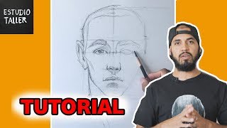 Como Dibujar el rostro humano TIEMPO REAL [upl. by Michell]