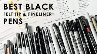 Best Black Felt Tip amp Fineliner Pens ULTIMATE TEST [upl. by Seftton]