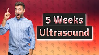 What does 5 weeks pregnant look like on ultrasound [upl. by Francesco523]