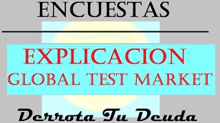 GlobalTestMarket  Registro y explicación de empresa 2016  Derrota Tu Deuda [upl. by Selym]