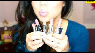 Top Favorite Neutral Lipsticks  Drugstore amp High end  itsjudytime [upl. by Kcirrez873]