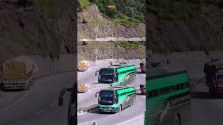 HRTC Volvo cruising on ShimlaChandigarh highway  shorts himbus [upl. by Nishom105]