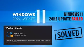 Windows 11 24H2 Update Error FIXED [upl. by Leunammi980]