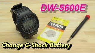 How to Replace CASIO GShock Battery DW5600E [upl. by Erland]