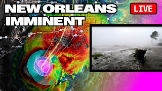 LIVE UPGRADED HURRICANE FRANCINE CHASE from Ground Zero in southern Louisiana [upl. by Barclay]