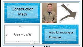 Construction Math  Calculating Area  Trades Training Video [upl. by Uoliram]