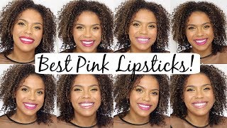 BEST PINK LIPSTICKS FOR BROWN SKINNC42  My Favorite Pink Lipsticks [upl. by Oglesby]