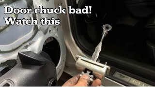 Car door does not stay open fix  Easy DIY Door check replacement repair [upl. by Coheman]