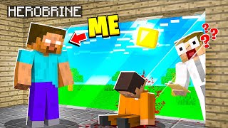 I Became HEROBRINE in MINECRAFT  Minecraft Trolling Video [upl. by Eixela]