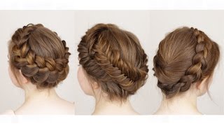 3 ways to do a Crown Braid [upl. by Russi]