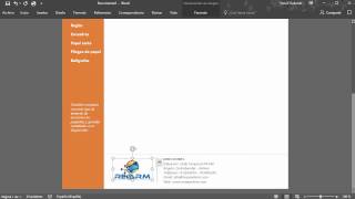 Cómo hacer un membrete elegante en Word [upl. by Sew641]