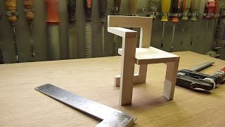 DIY The making of De Steltman stoel van Gerrit Rietveld schaal 16 [upl. by Mixam]