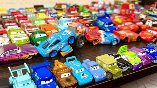 Disney Pixar Cars on The Rocky Road Golden Lightning McQueen Faregame Sally King Chick Hicks [upl. by Eniamahs]