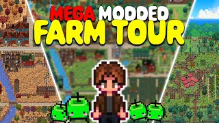 Mega Modded Farm Tour  Stardew Valley [upl. by Otina318]