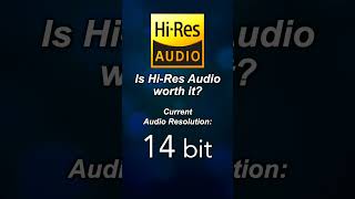 Is HiRes Audio 24 bit worth it music 8bit 24bit shorts [upl. by Iidnarb]