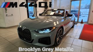 NEW ARRIVAL 2023 BMW M440i xDrive Cabriolet Brooklyn Grey Metallic on Tacora Red [upl. by Anigriv]