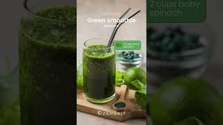 Green Smoothie greensmoothierecipe greensmoothie greensmoothiechallenge [upl. by Salchunas]