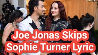 Joe Jonas Skips Sophie Turner Lyric at Jonas Brothers Concert [upl. by Ordisi544]