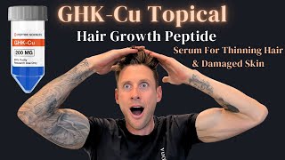 Best Topical Serum For Hair Loss amp SunDamaged Skin GHKCu Peptide No Injections [upl. by Aidnyl]