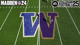 SO I COMPARED THE MMC VERSION OF THE WASHINGTON HUSKIES STADIUM VS COLLEGE FOOTBALL 25S [upl. by Giamo]