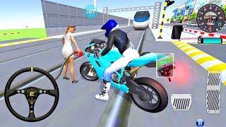 ✅3D Driving Class Simulator GV Bullet Train Vs Motorbike  Bike Driving Game  Android Gameplay [upl. by Eahc109]