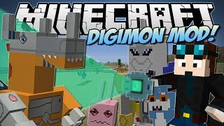 Minecraft  DIGIMON MOD Digivolve Collect amp Battle  Mod Showcase [upl. by Sedberry]