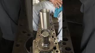 sleevs liner engine fitting kirloskar kobelco hundai [upl. by Best326]