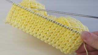 Üç günde yelek örün ✅iki şiş kolay örgü model anlatımı ✅crochet knitting [upl. by Joly]