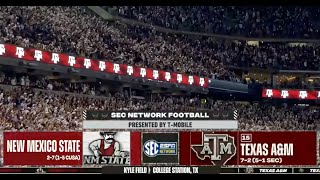 New Mexico State  15 Texas AampM 2024  No huddle [upl. by Hcirteid]