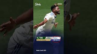 BGT 202425  Mohammed Siraj bowls 1816 kmph  Siraj 1816  Pink Ball Test  AUS vs IND shorts [upl. by Dirtsa]