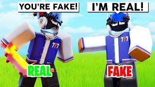 KID ON ROBLOX BEDWARS PRETENDING TO BE ME SO I EXPOSED HIM [upl. by Yecart78]