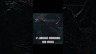 If Jurassic Dinosaurs had Voices PT 2 jurassicworld jurassicpark trex dinosaur trending shorts [upl. by Eirojam]