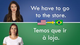 Portuguese Conversation for Beginners Part 2  BR Portuguese for Grocery Store [upl. by Oznerol]