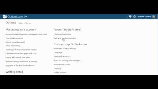 How to whitelist email addresses in Outlookcom [upl. by Brunelle36]