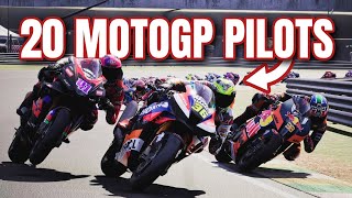 💯RIDE 5 CARRERA con 20 PILOTOS DE MOTOGP💯 [upl. by Anaela]