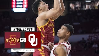 No 17 Iowa State vs Oklahoma Basketball Highlights 201819  Stadium [upl. by Longwood477]