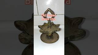 Makeover of Old Rusted Brass Diya festival cleaning diwali preparation puja easydiy brass [upl. by Lal]