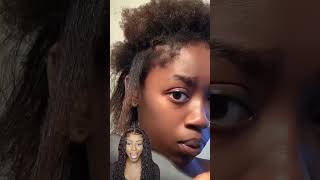 Hairdresser Reacts To 4C Silk Press Fail Video haircare naturalhair 4c reaction hair [upl. by Getraer]