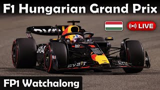 LIVE F1 Hungarian Grand Prix 2024  FP1 Watchalong Live TimingLeaderboard [upl. by Emmit88]