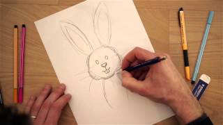 Disegni di Pasqua da colorare per bambini il coniglio [upl. by Zora]