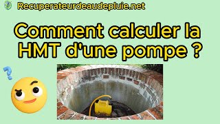 Comment calculer la HMT dune pompe [upl. by Akenn5]