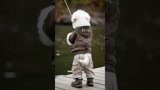 Top Funny Video  Bichon Frise gone fishing [upl. by Oiziruam]