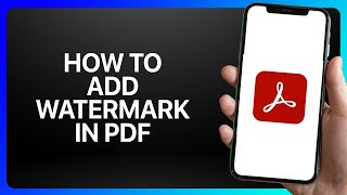 How To Add Watermark In Pdf Adobe Acrobat Reader Tutorial [upl. by Jacquelyn926]