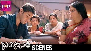 Jayasudha Makes Fun of Tulasi  Brahmotsavam Telugu Movie Scenes  Mahesh Babu  Samantha  Pranitha [upl. by Eimarrej]