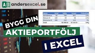 Så kan du skapa din aktieportfölj i Excel [upl. by Odlaniger]