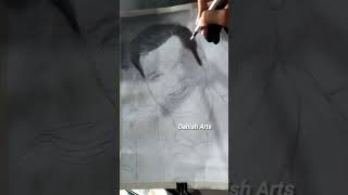 How to draw a realistic hair of Rohit Sharmas Sketch 🥰part 4 artist artist sketch danisharts [upl. by Ruckman]