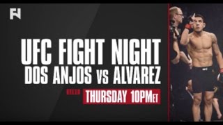 UFC Fight Night Las Vegas Dos Anjos vs Alvarez LIVE Thurs July 7 at 10 pm ET on FN Canada [upl. by Minerva893]